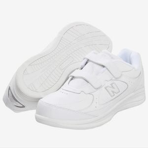 New Balance Hook & Loop 557v1 white walking sneaker women's 7.5 WIDE NWT